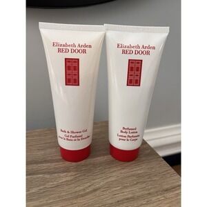 Vintage Elizabeth Arden Red Door Perfumed Body Lotion Shower Gel 3.3 Oz